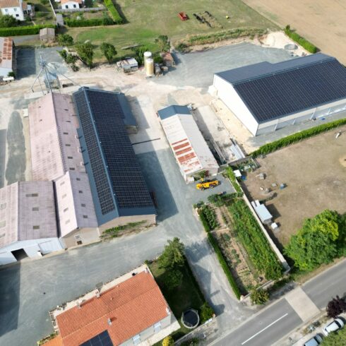 Bâtiments agricoles centrale solaire